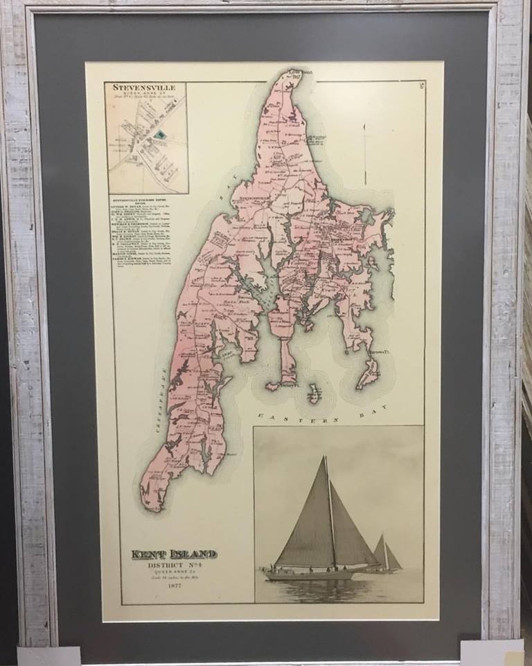 Historical Map Framed